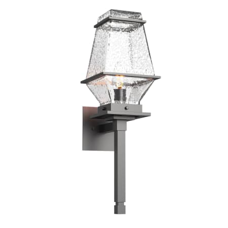 Hammerton Studio Landmark 24" Tall LED Outdoor Wall Sconce with Clear Blown Glass Shade Configure Below