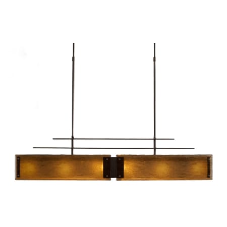 Hammerton Studio Urban Loft Parallel 44" Wide Artisan Crafted Linear Chandelier with Hand Textured Glass Configure Below