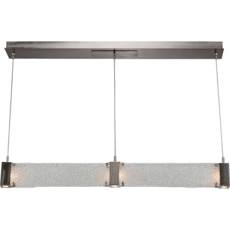 Hammerton Studio Parallel 48" Wide Artisan Crafted LED Linear Suspension with Hand Textured Glass Configure Below