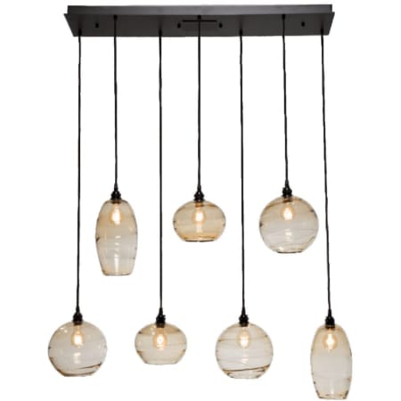 Hammerton Studio Misto 48" Wide Artisan Crafted Optic Glass 7 Light Linear Pendant Configure Below