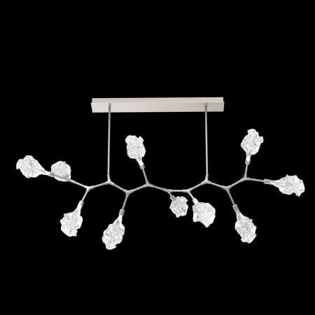 Hammerton Studio Blossom 10 Light 64" Wide LED Abstract Chandelier - 3000K Beige Silver / Clear