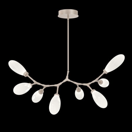 Hammerton Studio Fiori 8 Light 41" Wide LED Abstract Chandelier - 3000K Beige Silver / White