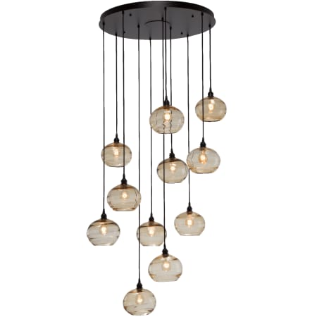 Hammerton Studio Coppa 35" Wide Artisan Crafted Optic Glass 11 Light Pendant Configure Below