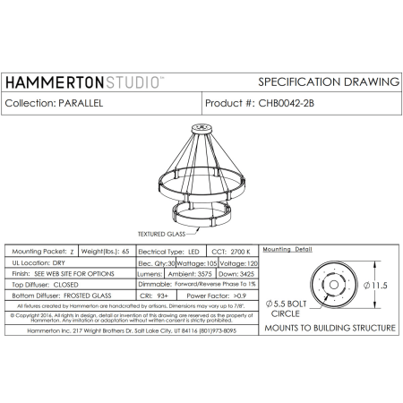 Hammerton CHB0042-2B Spec Details