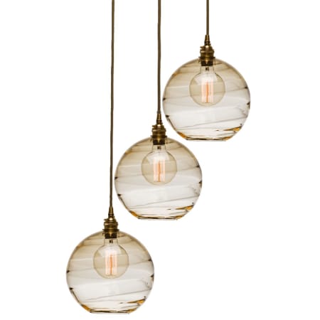Hammerton Studio Terra 21" Wide Artisan Crafted Optic Glass 3 Light Pendant Confirgure Below