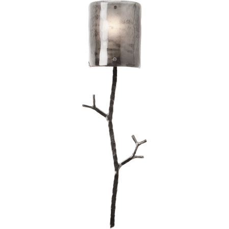 Hammerton Studio Ironwood 24" High Artisan Crafted Wall Sconce with Hand Textured Glass and Sculpted Steel Configure Below