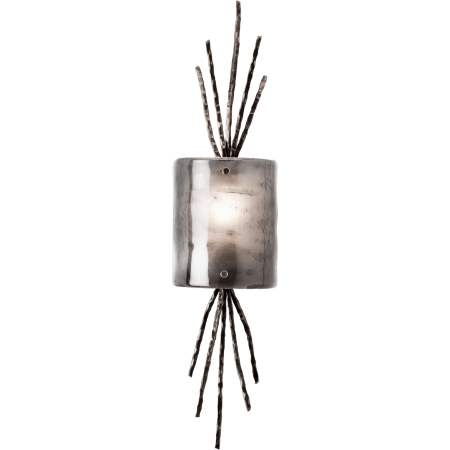Hammerton Studio Ironwood 22" High Artisan Crafted Thistle Wall Sconce with Hand Textured Glass and Sculpted Steel Configure Below