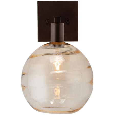 Optic Amber Glass with Flat Bronze Finish