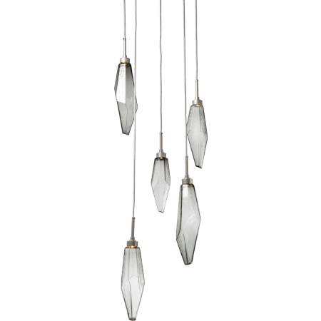 Chilled Smoke Glass with Metallic Beige Silver Finish