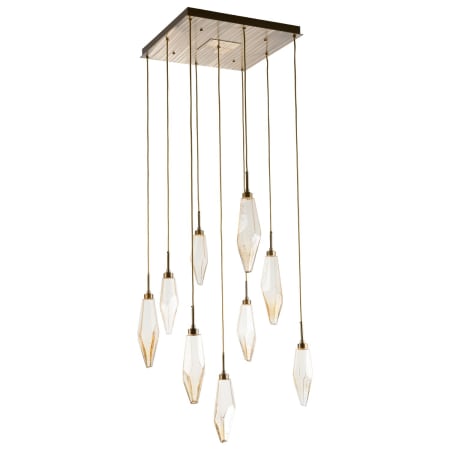 Hammerton Studio Rock Crystal 26" Wide 9 Light Hand Blown Glass Linear LED Pendant Configure Below