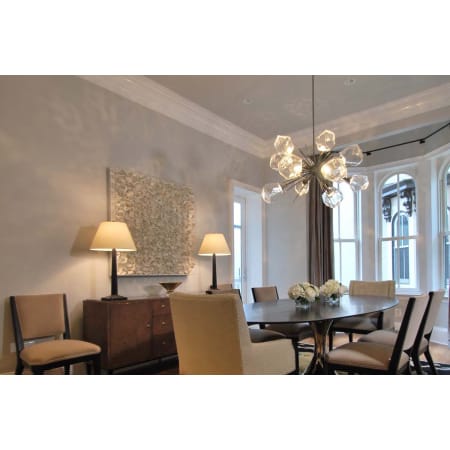 Gem Chandelier Dining Room - Clear Glass