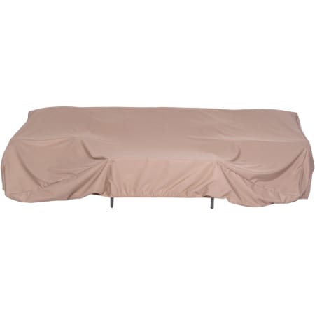 Hanover 126" Wide Polyester Outdoor Furniture Cover for 4 / 6 pc Loveseat Sets Tan