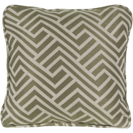 Hanover 16" Square Chevron Patterns and Designs Throw Pillow With Foam Green