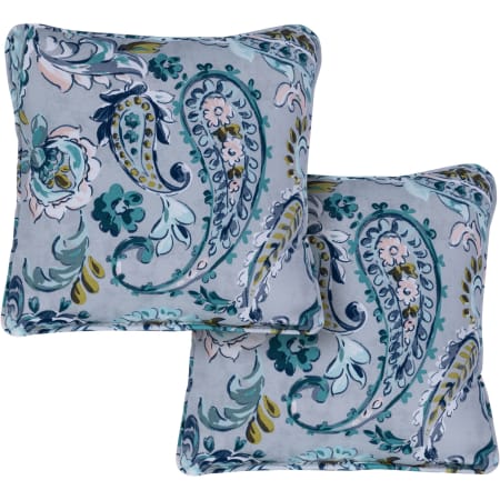 Hanover 16" Square Botanical Patterns and Designs Throw Pillow With Foam - Set of (2) Gray