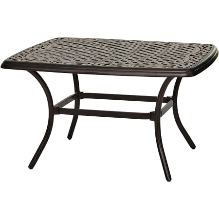 Hanover Traditions 38" Wide Aluminum Outdoor Casual Side Accent Table with Non-Slip Feet Bronze Cast