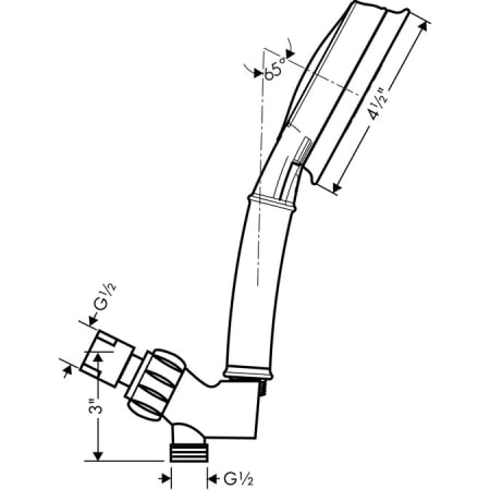 Hansgrohe-04190-Dimensional Drawing