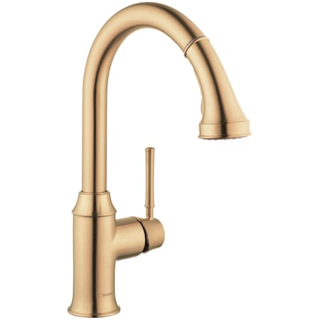 Hansgrohe Talis C 1.75 GPM Pull Down Kitchen Faucet HighArc Spout with Magnetic Docking Spray Head and Locking Diverter - Limited Lifetime Warranty Brushed Bronze