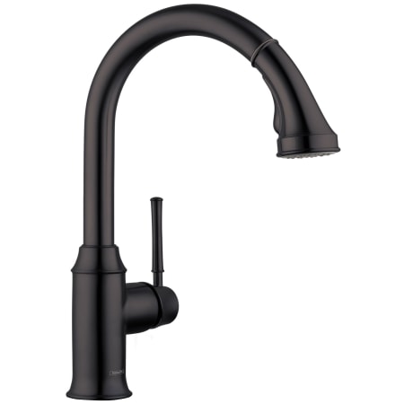 Hansgrohe Talis C 1.75 GPM Pull Down Kitchen Faucet HighArc Spout with Magnetic Docking Spray Head and Locking Diverter - Limited Lifetime Warranty Matte Black