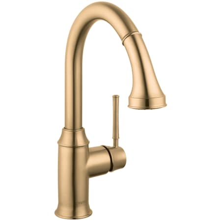 Hansgrohe Talis C 1.75 GPM Pull Down Prep Kitchen Faucet Spout with Magnetic Docking Spray Head and Locking Diverter - Limited Lifetime Warranty Brushed Bronze