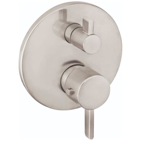 Hansgrohe Ecostat S Thermostatic Valve Trim with Integrated Volume Control and Diverter for 2 Distinct Functions - Less Rough In Brushed Nickel