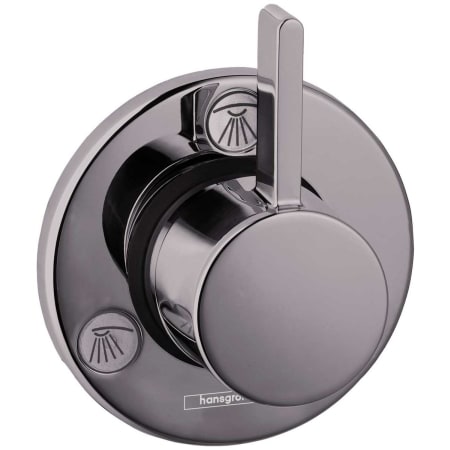 Hansgrohe Ecostat S Trio/Quattro Diverter Trim for up to 3 Distinct Functions - Less Rough In Brushed Black Chrome
