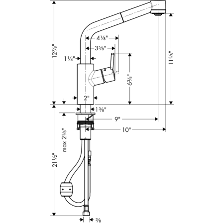 Hansgrohe-04247-Dimensional Drawing