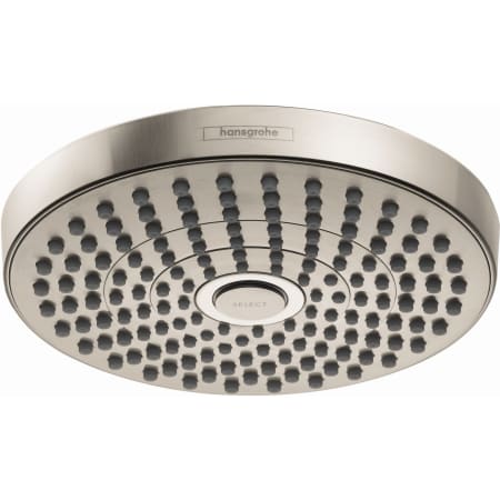Hansgrohe Croma Select S 1.8 (GPM) Multi-Function Rain Round Shower Head - Limited Lifetime Warranty Brushed Nickel