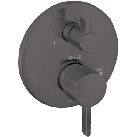 Hansgrohe Ecostat Pressure Balanced Valve Trim Only with Integrated Diverter for 2 Distinct Functions - Less Rough In Brushed Black Chrome