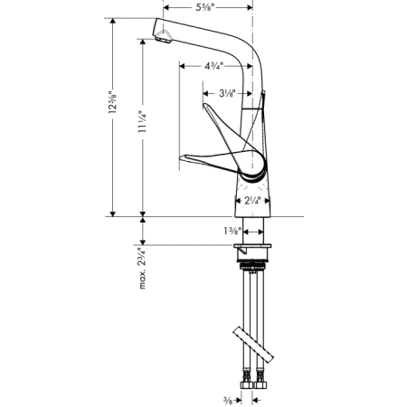 Hansgrohe-04509-Dimensional Drawing