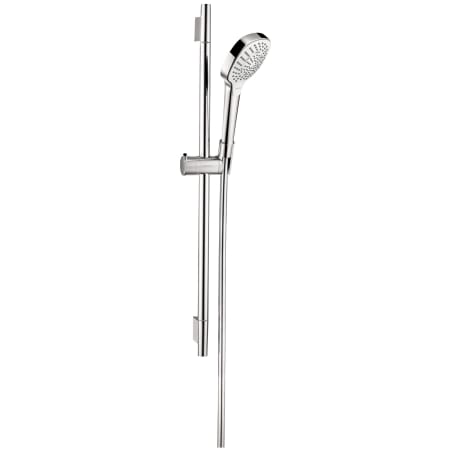 Hansgrohe Croma Select E 1.8 GPM Multi Function Hand Shower Package with Select Technology - Includes Slide Bar and Hose Chrome