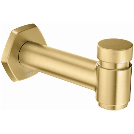 Hansgrohe Locarno 5-5/8" Integrated Diverter Tub Spout Brushed Gold Optic