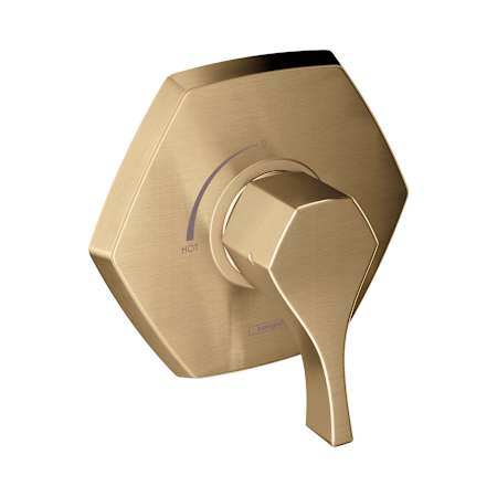 Hansgrohe Locarno Pressure Balanced Valve Trim Only with Single Lever Handle - Less Rough In Brushed Bronze
