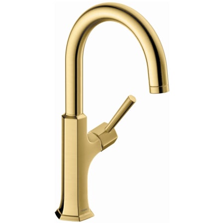 Hansgrohe Locarno 1.5 GPM Single Hole Bar Faucet Brushed Gold Optic