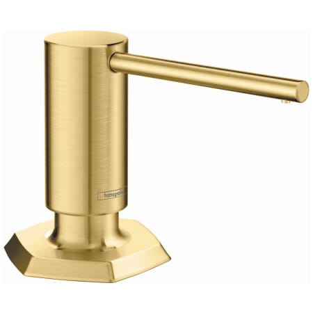 Hansgrohe Locarno Deck Mounted Soap Dispenser Brushed Gold Optic
