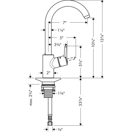 Hansgrohe-04870-Dimensional Drawing