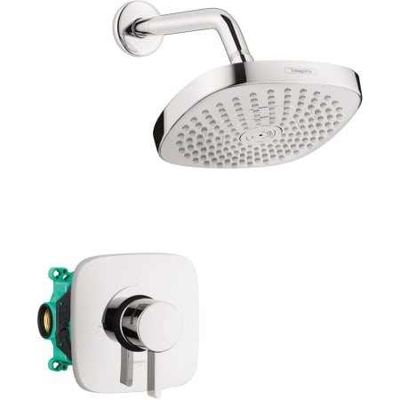 Hansgrohe Croma Select E Shower Only Trim Package with 2 GPM Multi Function Shower Head Chrome