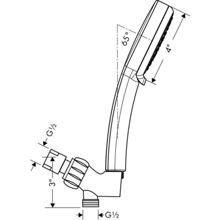 Hansgrohe-06425-Line Drawing