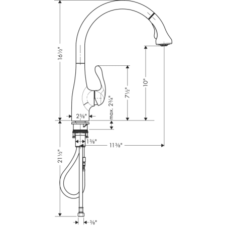 Hansgrohe-06460-Dimensional Drawing