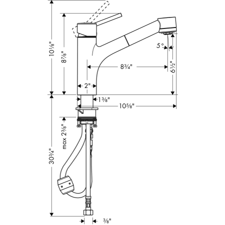 Hansgrohe-06462LF-Dimensional Drawing