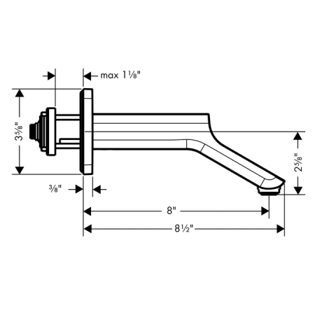 Hansgrohe-11026-Dimensional Drawing