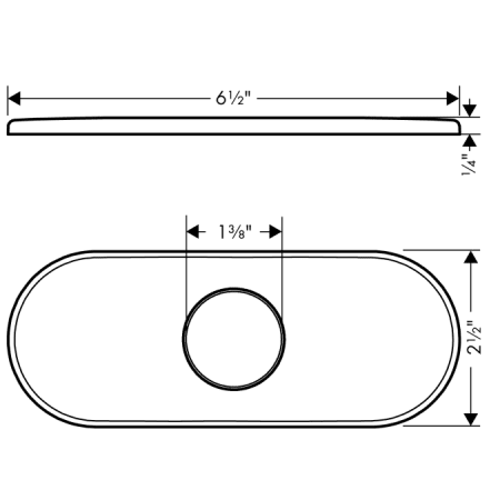 Hansgrohe-14018-Dimensional Drawing