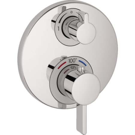 Hansgrohe Ecostat S Thermostatic Valve Trim Only with Integrated Volume Control and Diverter for 2 Distinct Functions - Less Rough In Chrome