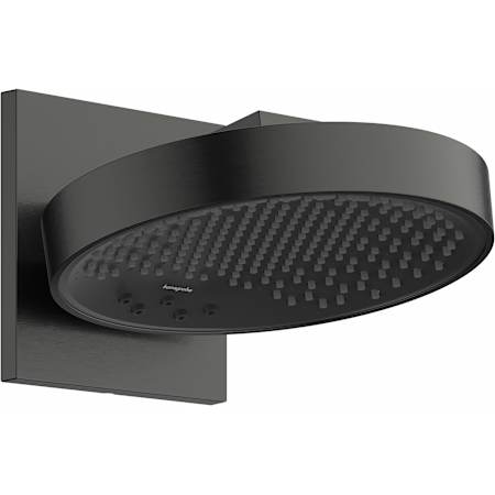 Hansgrohe Rainfinity 2.5 GPM Multi Function Rain Shower Head Brushed Black Chrome