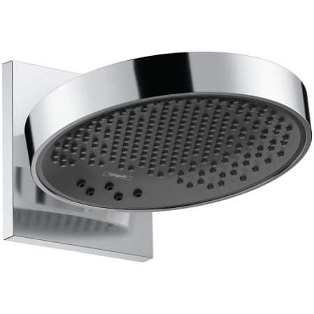 Hansgrohe Rainfinity 1.75 GPM 3-Jet Rain Shower Head with Wall Connector Trim, Quick Clean and XXL Performance Brushed Nickel