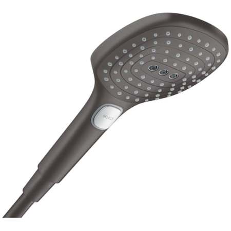 Hansgrohe Raindance Select E 2.5 GPM Multi-Function Handshower with Select, Air Power, and Quick Clean Technologies Brushed Black Chrome