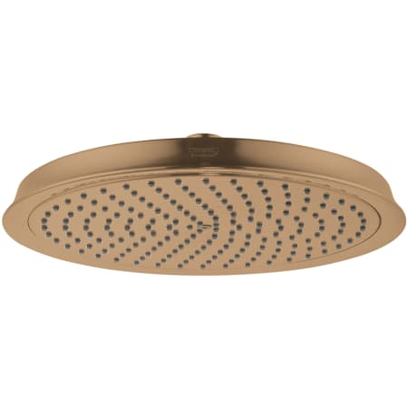 Hansgrohe Raindance Classic 1.75 GPM Single Function Rain Shower Head with QuickClean Technology Brushed Bronze