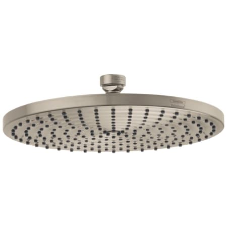 Hansgrohe Raindance S 1.75 GPM Single Function Rain Shower Head with QuickClean Technology Brushed Nickel