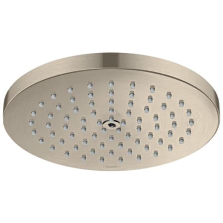 Hansgrohe Raindance S 1.5 GPM Single Function Rain Shower Head with QuickClean Technology Brushed Nickel