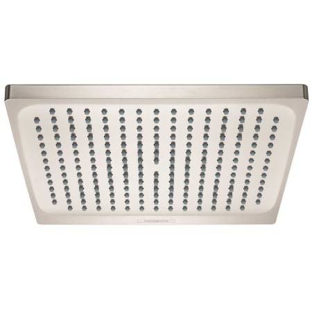 Hansgrohe Crometta E 2.5 GPM Single Function Rain Shower Head with QuickClean Technology Brushed Nickel