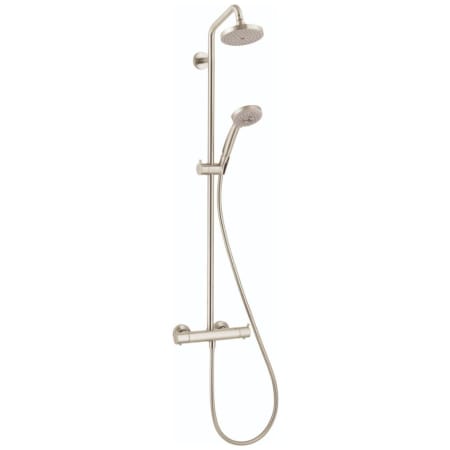 Hansgrohe Croma Thermostatic Showerpipe 150 1-Jet, 2.0 GPM Brushed Nickel